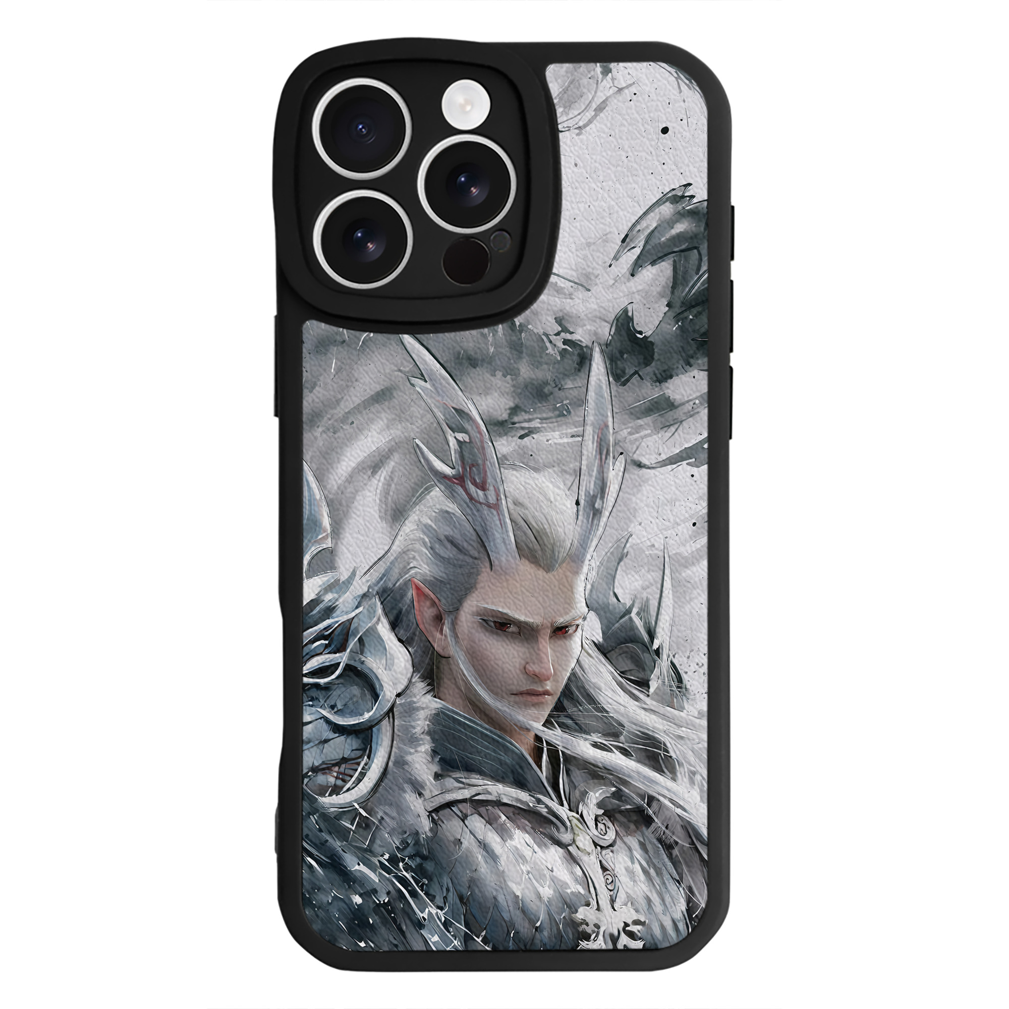 （画像用） Ne Zha 2 ナタ 魔童の大暴れ 【iPhone 16シリーズ対応】シリコンスマホケース（レザー調） 材質：シリコン